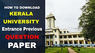 Kerala University Previous year questions PDF